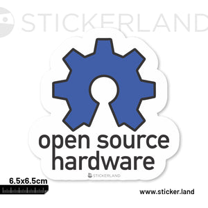 Stickerland India Open Source Sticker 6.5x6.5 CM (Pack of 1)