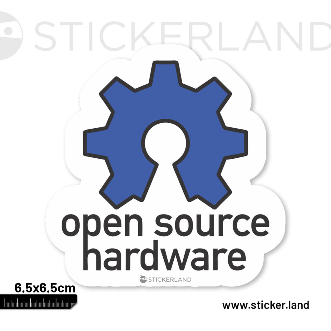 Stickerland India Open Source Sticker 6.5x6.5 CM (Pack of 1)