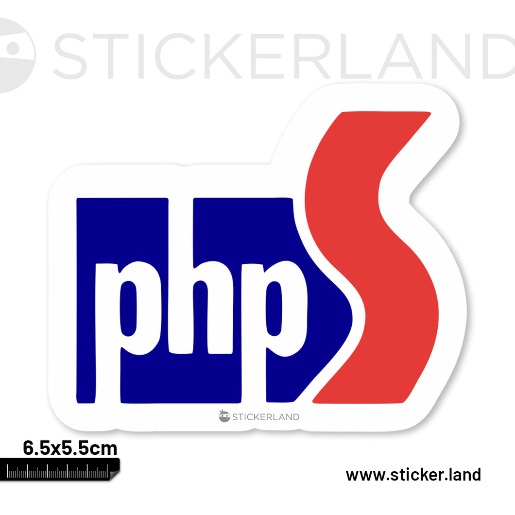 Stickerland India PHPs Sticker 6.5x5.5 CM (Pack of 1)