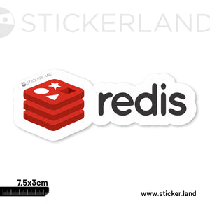 Stickerland India Redis Sticker 7.5x3 CM (Pack of 1)
