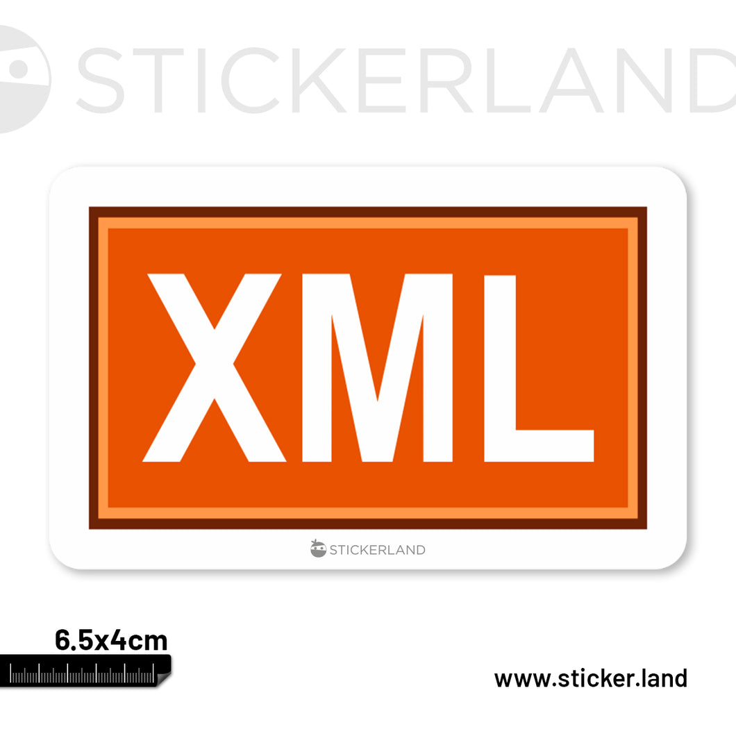 Stickerland India XML  Sticker 6.5x4 CM (Pack of 1)