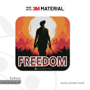 Stickerland India Freedom Indian_5x5cm (Pack of 1)