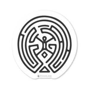 Stickerland India Maze  Sticker 5x5 CM (Pack of 1)