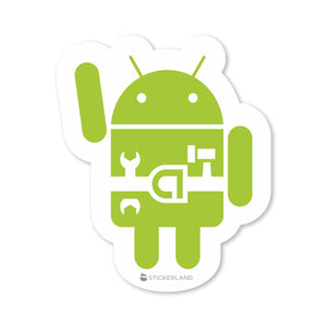 Stickerland India Android Developer Sticker 4x5 CM (Pack of 1)