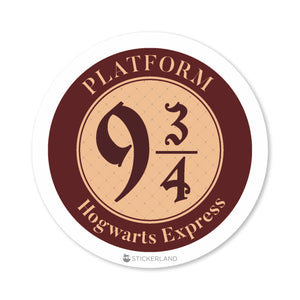 Stickerland India Platform Nine Three By Four Sticker 5x5 CM (Pack of 1)