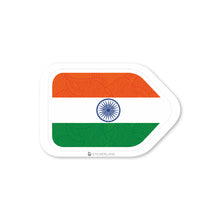 Load image into Gallery viewer, Stickerland India Indian Flag Stitched Arrow Sticker 6.5x4.5 CM (Pack of 1)