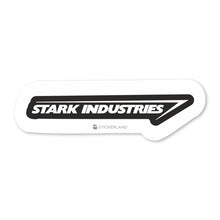 Load image into Gallery viewer, Stickerland India Stark Industries Black Sticker 6.5x2 CM (Pack of 1)