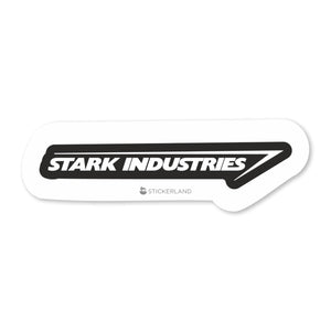 Stickerland India Stark Industries Black Sticker 6.5x2 CM (Pack of 1)