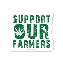 Load image into Gallery viewer, Stickerland India Support Our Farmers  Sticker 5.5x5 CM (Pack of 1)