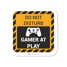 Load image into Gallery viewer, Stickerland India Do Not Disturb Gamer At Play Sticker 6.5x6.5 CM (Pack of 1)