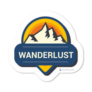 Stickerland India Wanderlust  Sticker 6.5x6 CM (Pack of 1)
