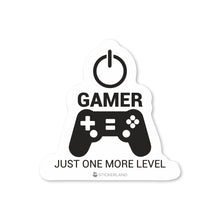 Load image into Gallery viewer, Stickerland India Gamer Just One More Level Sticker 6.5x6.5 CM (Pack of 1)