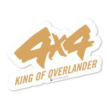 Load image into Gallery viewer, Stickerland India King Of Overlander 4X4 White Sticker 6x4.5 CM (Pack of 1)
