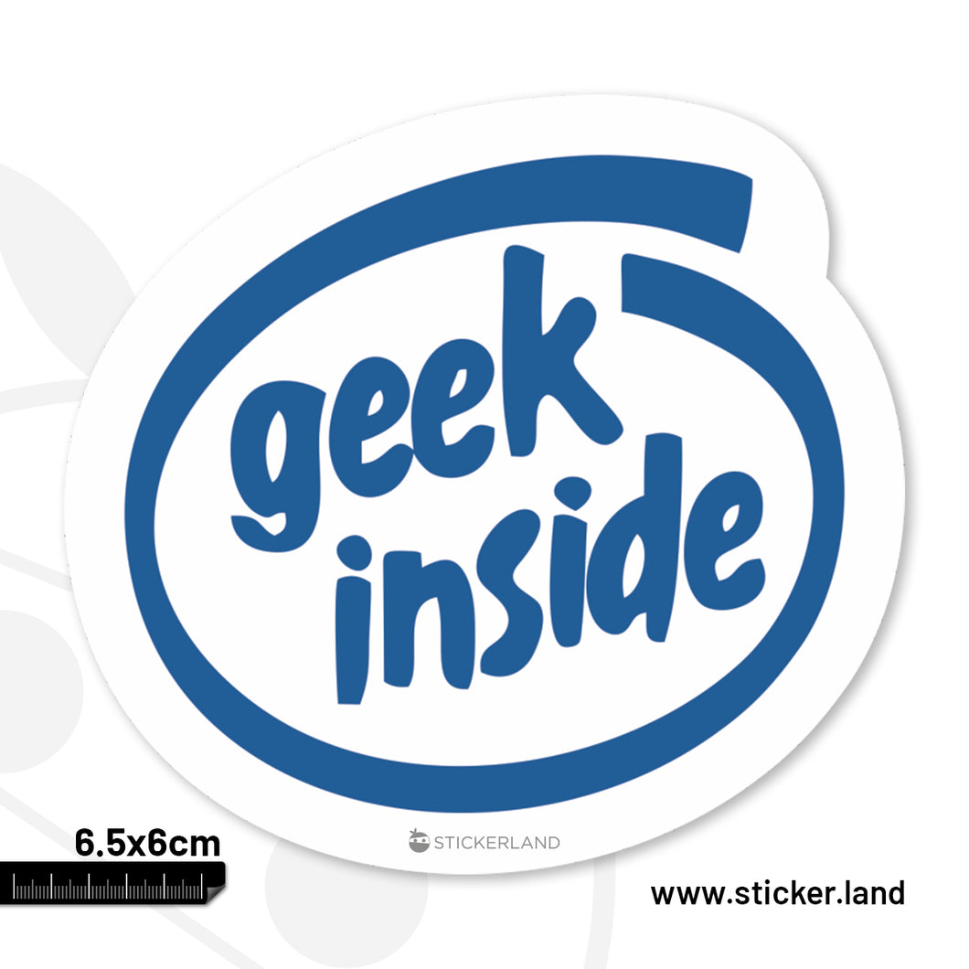 Stickerland India Gee Inside Sticker 6.5x6 CM (Pack of 1)