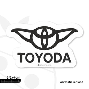 Stickerland India Toyoda  Sticker 6.5x4 CM (Pack of 1)