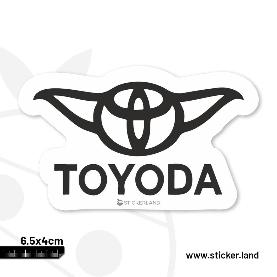 Stickerland India Toyoda  Sticker 6.5x4 CM (Pack of 1)