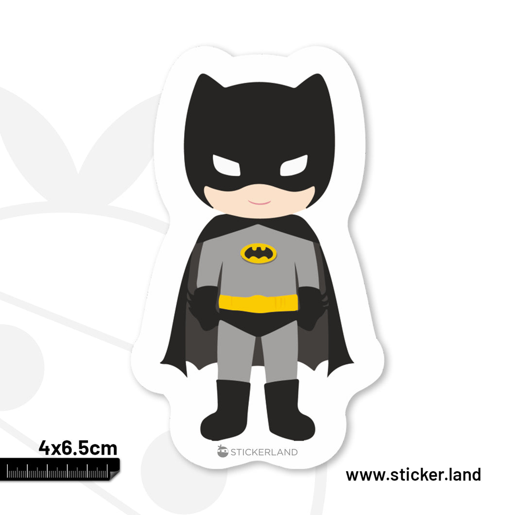 Stickerland India Bat Man Baby Sticker 4x6.5 CM (Pack of 1)
