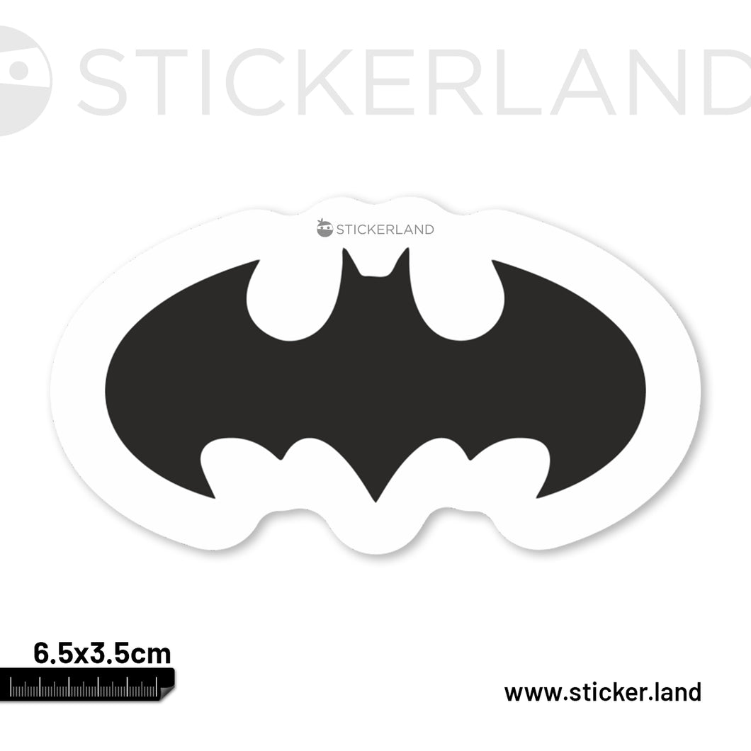 Stickerland India Batman Logo Sticker 6.5x3.5 CM (Pack of 1)