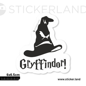 Stickerland India Gryffindor  Sticker 6x6.5 CM (Pack of 1)