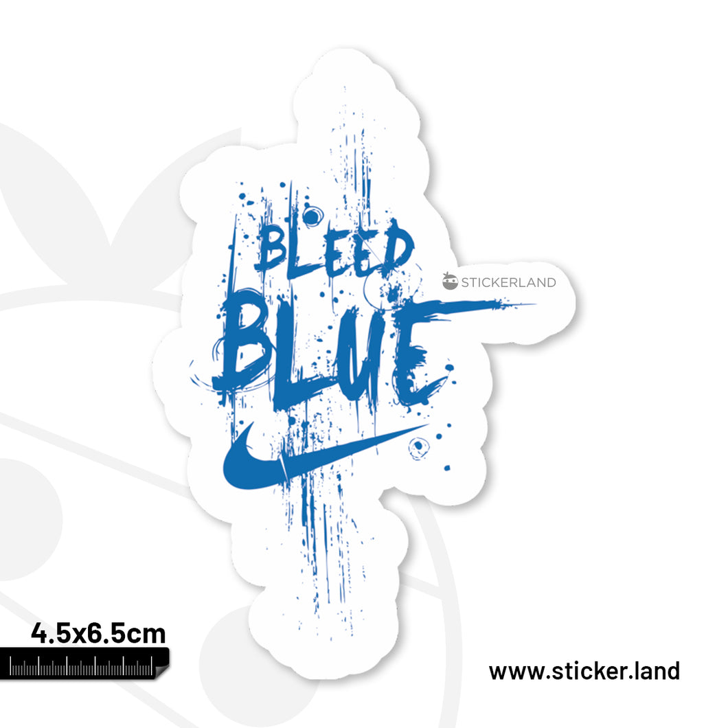 Stickerland India Bleed Blue Sticker 4.5x6.5 CM (Pack of 1)