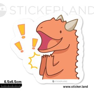 Stickerland India Psittacosaurus Dinazor Sticker 6.5x6.5 CM (Pack of 1)