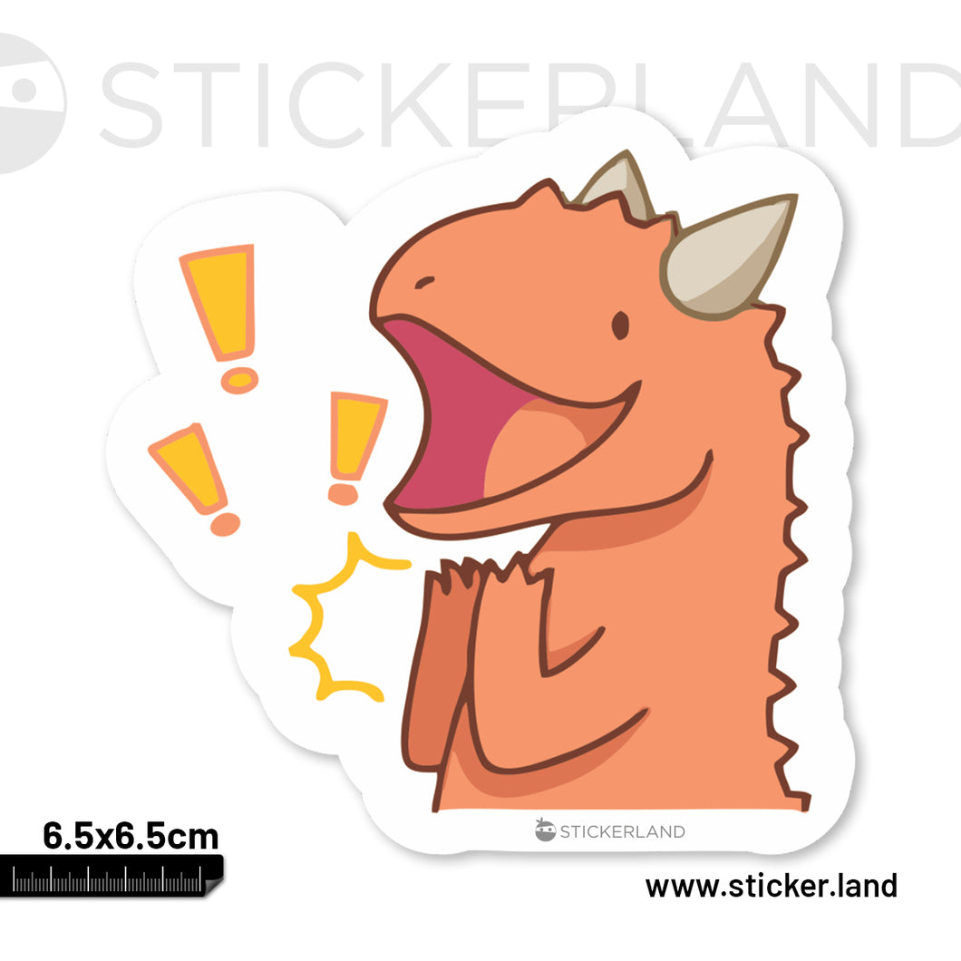 Stickerland India Psittacosaurus Dinazor Sticker 6.5x6.5 CM (Pack of 1)