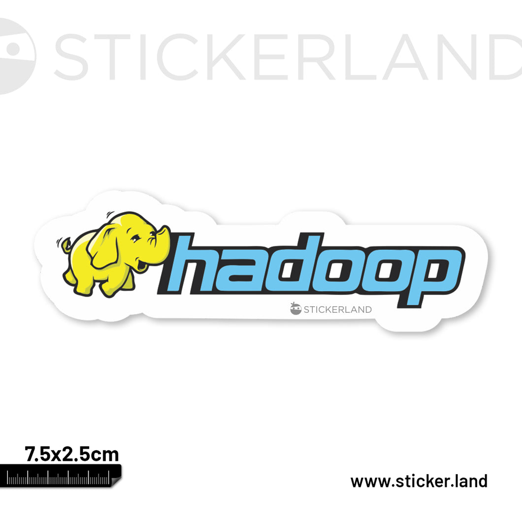 Stickerland India Hadoop 2 Sticker 6.5x3 CM (Pack of 1)