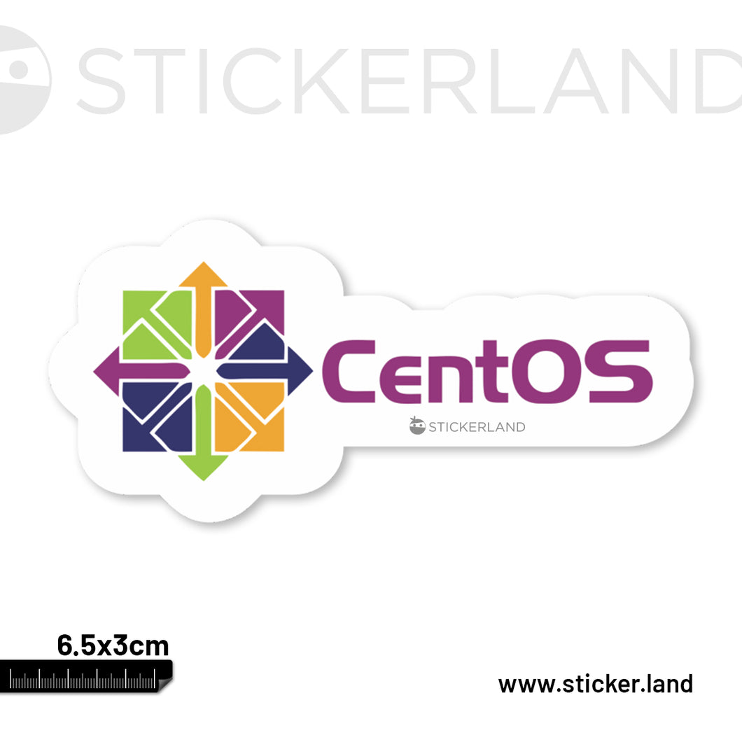 Stickerland India Centos Sticker 6.5x3 CM (Pack of 1)