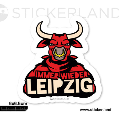 Stickerland India Leipzig  Sticker 6x6.5 CM (Pack of 1)