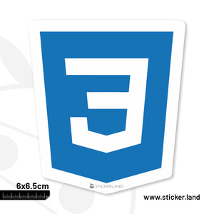 Stickerland India CSS Sticker 6x6.5 CM (Pack of 1)