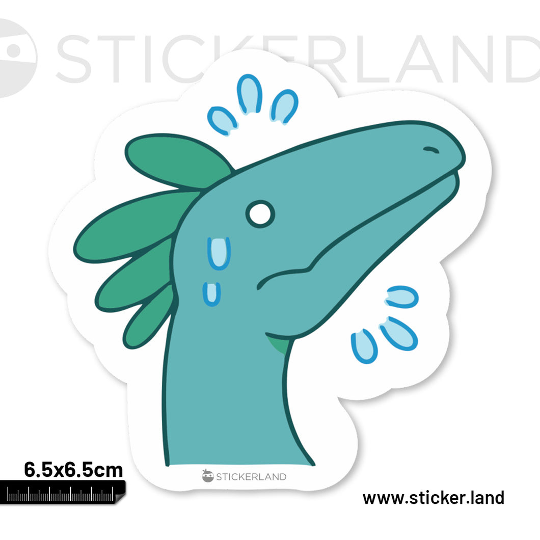 Stickerland India Parasaurolophus Dinazor Sticker 6.5x6.5 CM (Pack of 1)
