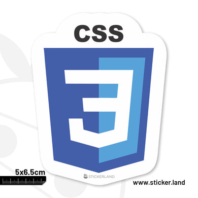 Stickerland India CSS 3 Sticker 5x6.5 CM (Pack of 1)