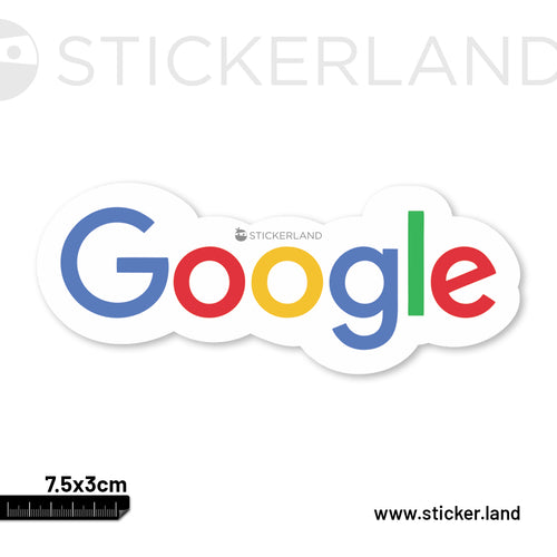 Stickerland India Google Sticker 7.5x3 CM (Pack of 1)