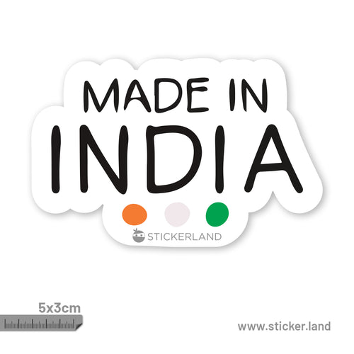 Stickerland India Made in india Colour Dots Sticker 5x3 CM (Pack of 1)