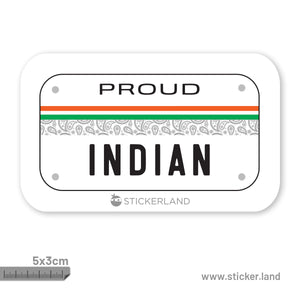 Stickerland India Proud Indian Sticker 5x3 CM (Pack of 1)