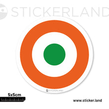 Load image into Gallery viewer, Stickerland India Indian Flag Air Force Roundel Sticker 5x5 CM (Pack of 1)