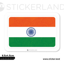 Load image into Gallery viewer, Stickerland India Indian Flag Stitched Standard Sticker 6.5x4.5 CM (Pack of 1)