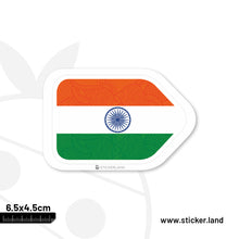Load image into Gallery viewer, Stickerland India Indian Flag Stitched Arrow Sticker 6.5x4.5 CM (Pack of 1)