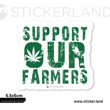 Load image into Gallery viewer, Stickerland India Support Our Farmers  Sticker 5.5x5 CM (Pack of 1)