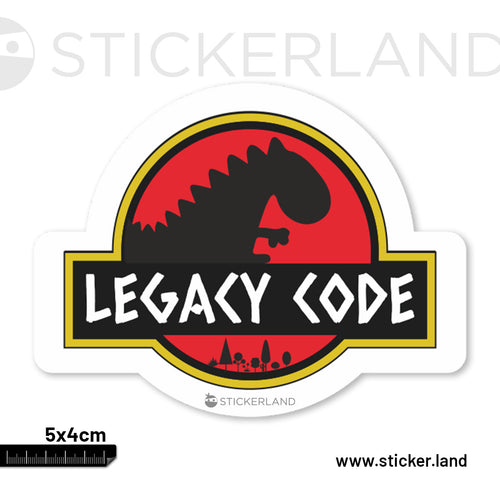 Stickerland India Jurassic Legacy Code Sticker 5x4 CM (Pack of 1)