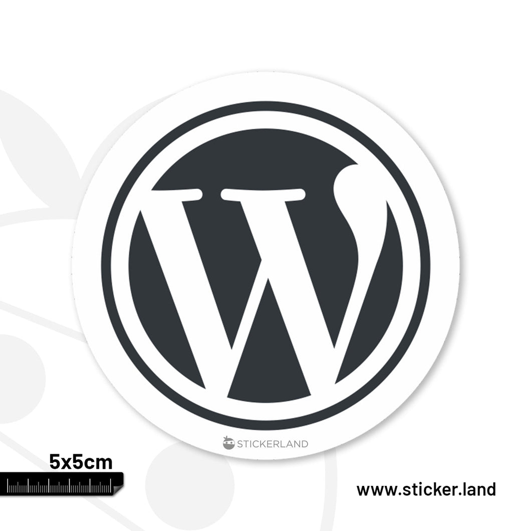 Stickerland India Wiki Logo Sticker 5x5 CM (Pack of 1)