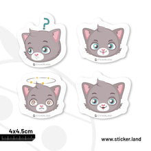 Load image into Gallery viewer, Stickerland India Kitten Emoji Set