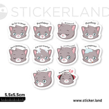 Load image into Gallery viewer, Stickerland India Kitten Emoji Set