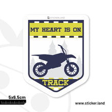 Load image into Gallery viewer, Stickerland India My Heart Is On Track Sticker 5x6.5 CM (Pack of 1)