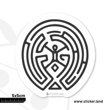 Load image into Gallery viewer, Stickerland India Maze  Sticker 5x5 CM (Pack of 1)