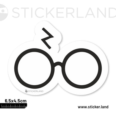 Stickerland India Harry Potter Specs Sticker 6.5x4.5 CM (Pack of 1)
