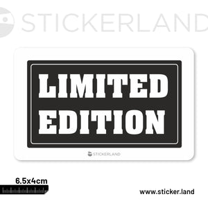 Stickerland India Limited Edition Sticker 6.5x4 CM (Pack of 1)