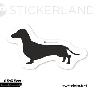 Stickerland India Dachshund Dog Sticker 6.5x3.5 CM (Pack of 1)