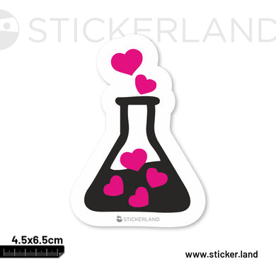 Stickerland India Love Potion Sticker 4.5x6.5 CM (Pack of 1)