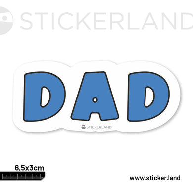 Stickerland India Dad Sticker 6.5x3 CM (Pack of 1)